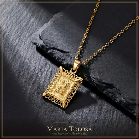 Collier Initiale Plaqué Or 18K — Lettre Personnalisée